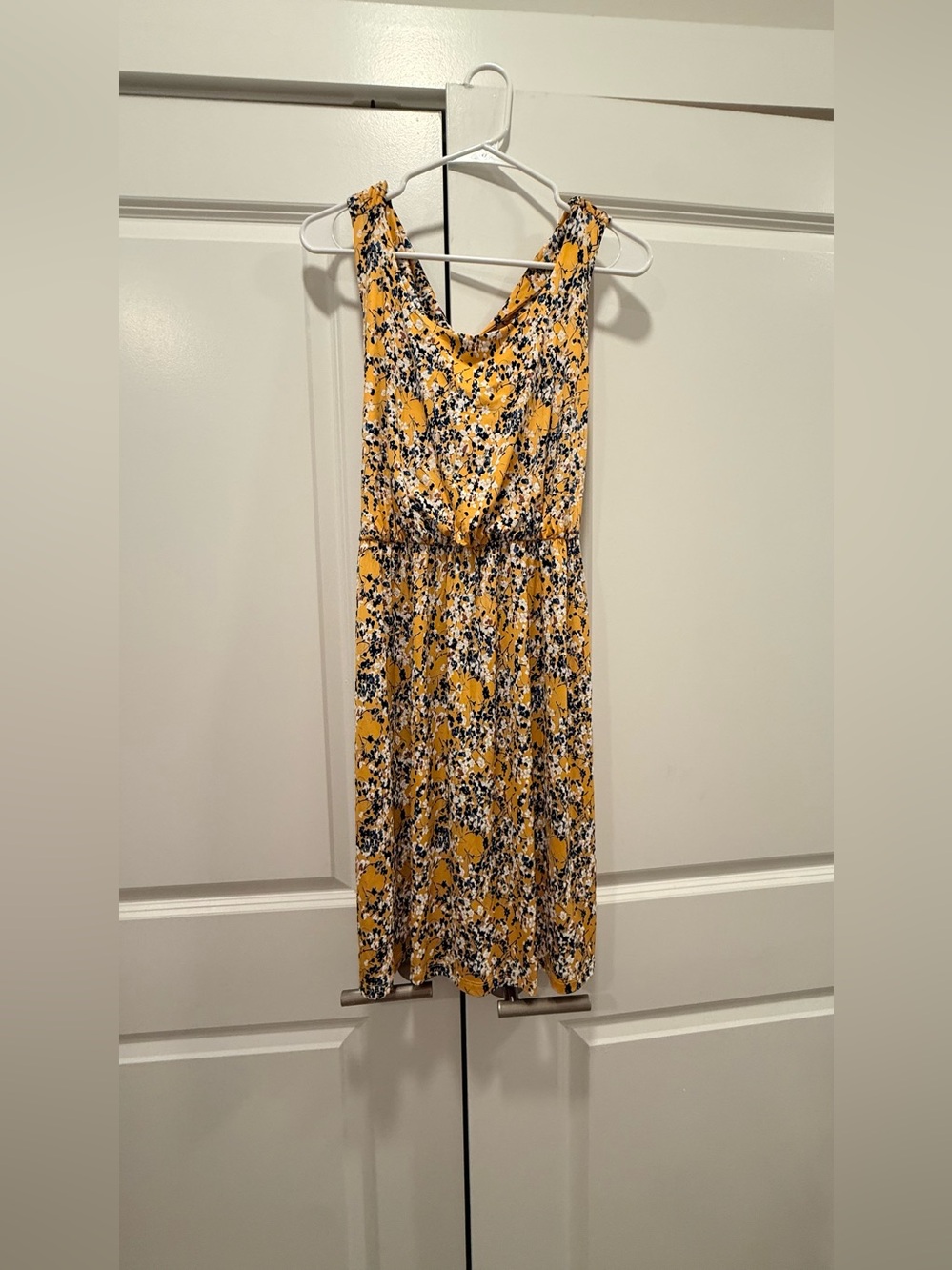 Kaileigh Yellow Floral Midi Dress